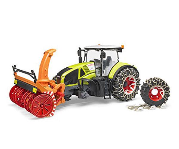 Tractor de juguete CLAAS Axion 950 con cadenas de nieves y sopladora Bruder 03017 - Ítem2
