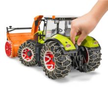 Tractor de juguete CLAAS Axion 950 con cadenas de nieves y sopladora Bruder 03017 - Ítem3