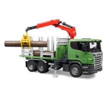 Camion forestal de juguete SCANIA Serie R con tres troncos - Ítem1