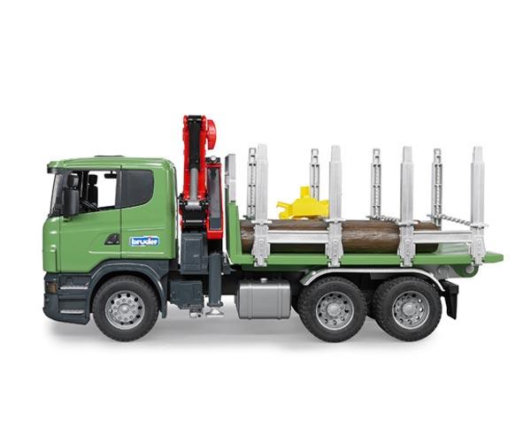 Camion forestal de juguete SCANIA Serie R con tres troncos - Ítem4