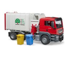 BRUDER 1:16 Camión basura de juguete MAN con carga lateral - Ítem2