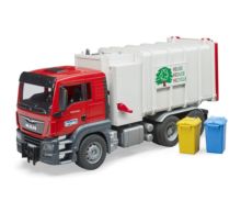 BRUDER 1:16 Camión basura de juguete MAN con carga lateral - Ítem3