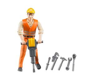 Trabajador de la construccion con accesorios