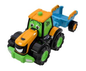 Tractor de juguete JCB con remolque Golden Bear 4036