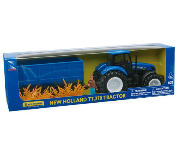 Pack miniatura tractor NEW HOLLAND con remolque y granjero - Ítem2