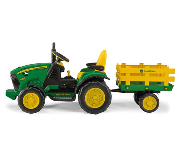 Tractor infantil de batería JOHN DEERE con remolque Peg-Perego OR0047 - Ítem1