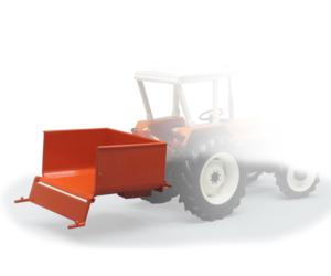 Miniatura caja transporte tractor naranja Replicagri REP140
