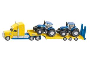 Miniatura camion LKW con tractores NEW HOLLAND T7070