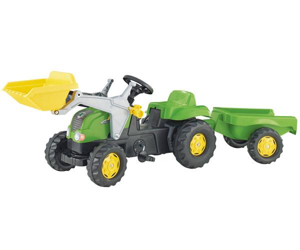 agencia Desmantelar Factor malo tractor de pedales rolly kid con pala y remolque