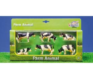 Pack de 6 vacas Kids globe farming 57009