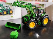 WIKING 1:32 Tractor JOHN DEERE 7530 CON PALA FRONTAL 753 - Ítem2