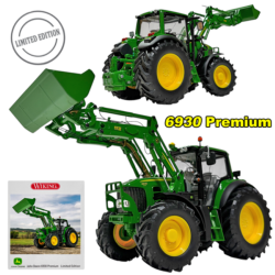WIKING 1:32 Tractor JOHN DEERE 6930 PREMIUM CON PALA FRONTAL 753 EDICION LIMITADA
