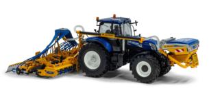 ROS 1:32 Conjunto de Siembra ALPEGO CON ROTATIVA DTEK PLUS 600 DE 6 METROS, TOLVA FRONTAL ASPRO 1400 LITROS Y TREN DE SIEMBRA (SEMBRADORA)