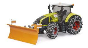 BRUDER 1:16 Tractor CLAAS AXION 950 CON CADENAS Y PALA QUITANIEVE