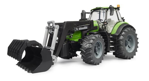 BRUDER 1:16 Tractor DEUTZ-FAHR 8280 TTV CON PALA FRONTAL - Ítem1