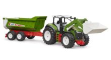 BRUDER 1:16 Tractor ROADMAX CON PALA FRONTAL Y REMOLQUE BASCULANTE - Ítem3