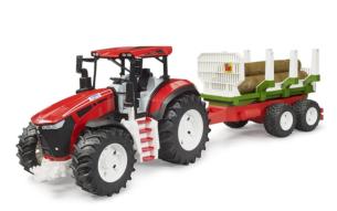 BRUDER 1:16 Tractor ROADMAX CON REMOLQUE Y 3 TRONCOS