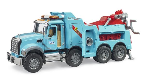 BRUDER 1:16 Camion MACK GRANITE GRUA VEHICULOS PESADOS - Ítem1