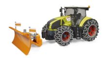 BRUDER 1:16 Tractor CLAAS AXION 950 CON CADENAS Y PALA QUITANIEVE - Ítem3