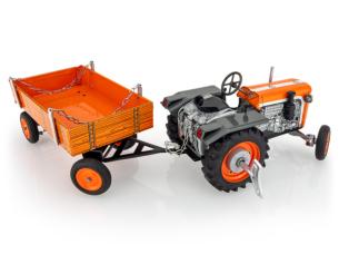 KOVAP 1:25 Tractor a cuerda KUBOTA T15 CON REMOLQUE