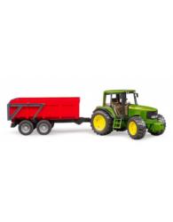 BRUDER 1:16 tractor de juguete John Deere 6920 con remolque volquete