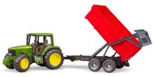 BRUDER 1:16 tractor de juguete John Deere 6920 con remolque volquete - Ítem1