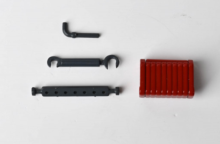 REPLICAGRI 1:32 Tractor MASSEY FERGUSON 168 CON PESA EXTRAIBLE - Ítem1