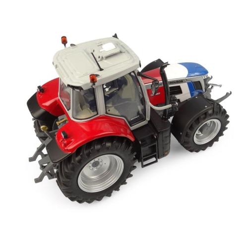 UNIVERSAL HOBBIES 1:32 Tractor MASSEY FERGUSON 7S.180 AZUL-BLANCO-ROJO EDICION LIMITADA 750 UNIDADES - Ítem1