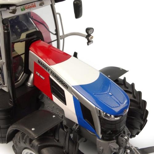 UNIVERSAL HOBBIES 1:32 Tractor MASSEY FERGUSON 7S.180 AZUL-BLANCO-ROJO EDICION LIMITADA 750 UNIDADES - Ítem6