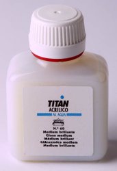 Titan: Médium acrílico brillante: 250 ml