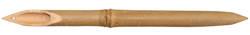 Caña de bambú para caligrafía de 19 cm de largo y 12 mm de diámetro, trazo fino-medio
