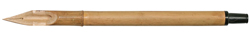 Caña de bambú para caligrafía con pincel incorporado de 19 cm de largo y 12 mm de diámetro, trazo fino