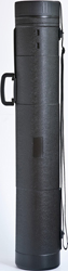 Tubo telescópico de dos secciones extensible fabricado en plástico, con tapa y bandolera: 107-180 cm, 18 ø (diámetro)