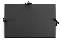 Carpeta negra de cintas forrada con tela: 36x52