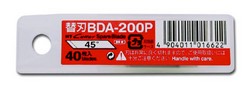 Cuchillas BDA-200P para bisturí (4 mm de ancho, 45º): caja 40 unidades
