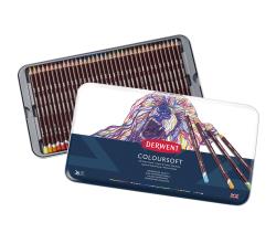 Derwent: Caja metálica con 36 lápices Coloursoft.