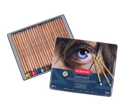 Derwent: Caja metálica con 24 lápices de color Lightfast