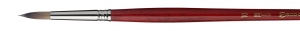 Escoda: opera. redondo en punta. fibra takatsu. mango largo color rojo. nº: 16