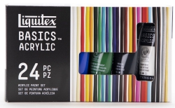 Set de acrílicos Liquitex Basics con 24 tubos de 22 ml
