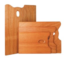 Paleta de madera rectangular Mabef de 20 x 30 cm.