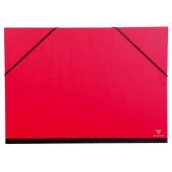 Carpeta de gomas, color rojo: 37x52 cm