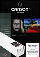 Canson Infinity PhotoGloss Premium RC: Caja con 25 hojas A3 de 270 grs