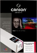 Canson Infinity Photo HighGloss Premium RC: Caja con 25 hojas A4 de 315 grs