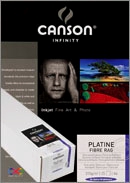 Canson Infinity Platine Fibre Rag: Caja con 25 hojas A4 de 310 grs