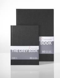 Bloc de dibujo Grey Book de Hahnemühle cosido, con 40 hojas DIN A5, 120 g/m2