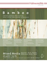 Bloc de acuarela 25 hojas Bamboo Hahnemühle de 36 x 48 cm, 265 gr/m2