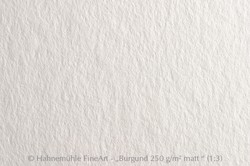 Papel de acuarela Burgund Hahnemühle de 50 x 65 cm, 250 gr/m2, grano fino