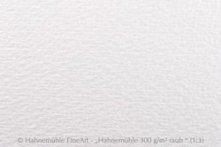Papel de acuarela de Tina Hahnemühle de 50 x 65 cm, 300 gr/m2, grano grueso