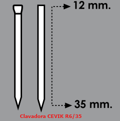 Clavadora CEVIK R6/35 Profesional - Ítem1