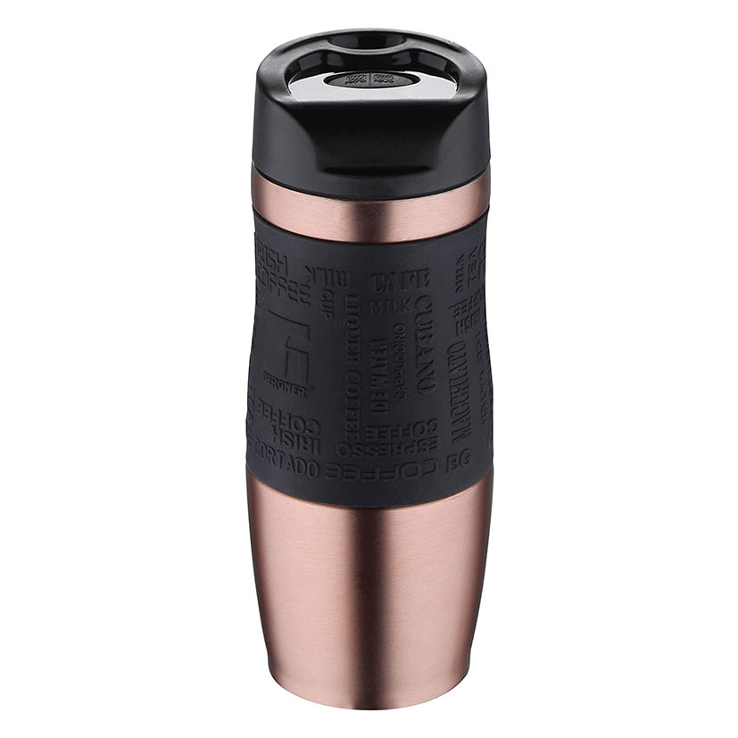 TERMO MUG 400 ML. A.INOX. NEGRO